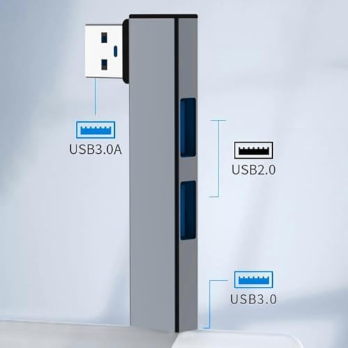 Alternative view of 1360 USB 3.0 Hub 3 Portlu Çoklayıcı Çoğaltıcı Dönüştürücü Çevirici Adaptör 3 Port Tek bir portu USB 3.0 ve 2 adet USB 2.0 bağlantı noktasına dönüştür Filmleri, fotoğrafları dosyaları aktarın