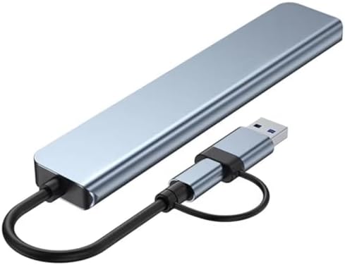 1060 8 in 2 USB-C & USB 3.0 Hub Çoklayıcı USB, Type-C, SD/TF ve Aux Çevirici x USB 3.0: 5Gbps ultra hızlı veri transferi. Klavye, mouse ve yazıcılar için stabil bağlantı.