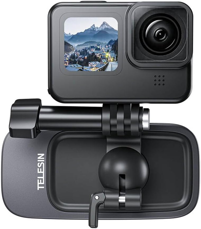Manyetik Evrensel Backpack Clip – GP-JFM-002, DJI Osmo Action, ile Uyumlu Aksiyon Kamera Çanta Klipsi