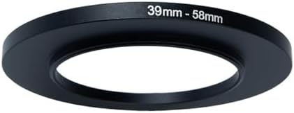 39mm – 58mm -Up Ring Adaptör – 39mm Lens için 58mm Filtre Dönüştürücü Halka (UV, CPL, ND Filtre Uyumlu)