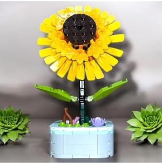 Alternative view of MINISO 150 Parça Ayçiçeği Yapım Seti - Gerçekçi Ve Dekoratif Yapı Oyuncağı, DT06289-2