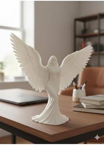 3dvan Dekoratif Melek Figürü Beyaz 20 x 19
