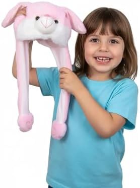 Alternative view of MINISO Kulakları Hareket Eden Peluş Şapka - Tavşan, Standart, 832700175, Çok Renkli, Yetişkin