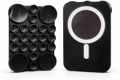 MagSafe ile Uyumlu Vantuzlu Telefon Tutucu – Silikon Octopus Suction Cup Phone Holder, Kılıf Arkasına Yapışan Manyetik Stand, Selfie Video Vlog Çekim için Eller Serbest (Siyah)