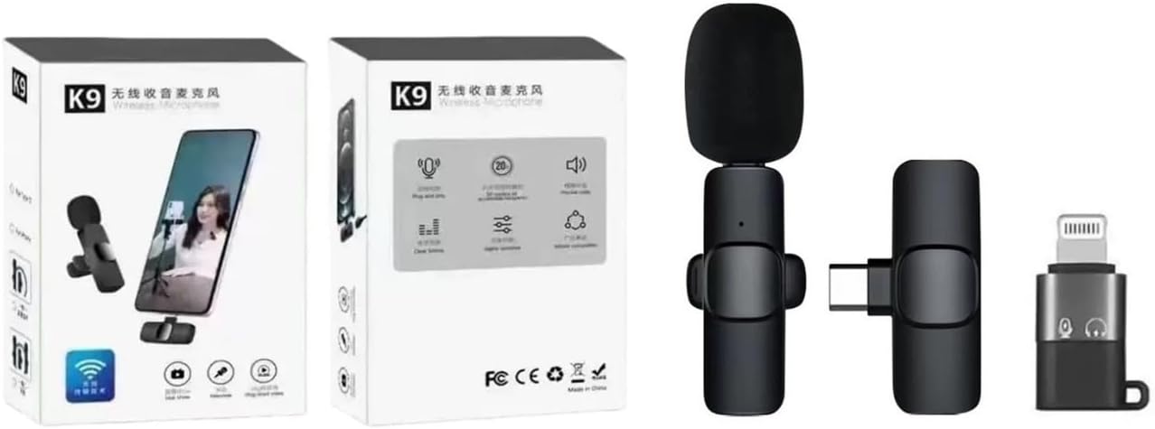 PL-2702 K9 TYPE-C Girişli Bluetooth Bağlantılı Yaka Mikrofonu