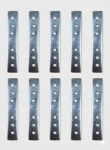 Alternative view of Düz Gönye, Galvanizli Metal, 15x90 mm, 6 Delikli, 10 Adet