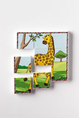 Manyetik Blok Çift Taraflı 9 Parçalı Mıknatıslı Puzzle 2 Görsel -Fil YapBoz