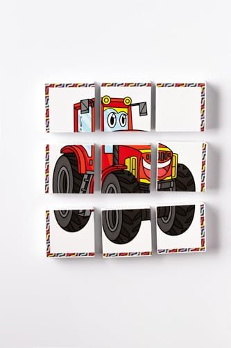 Alternative view of Manyetik Blok Çift Taraflı 9 Parçalı Mıknatıslı İTFAİYE - TRAKTÖR Puzzle - 2 Görsel YapBoz