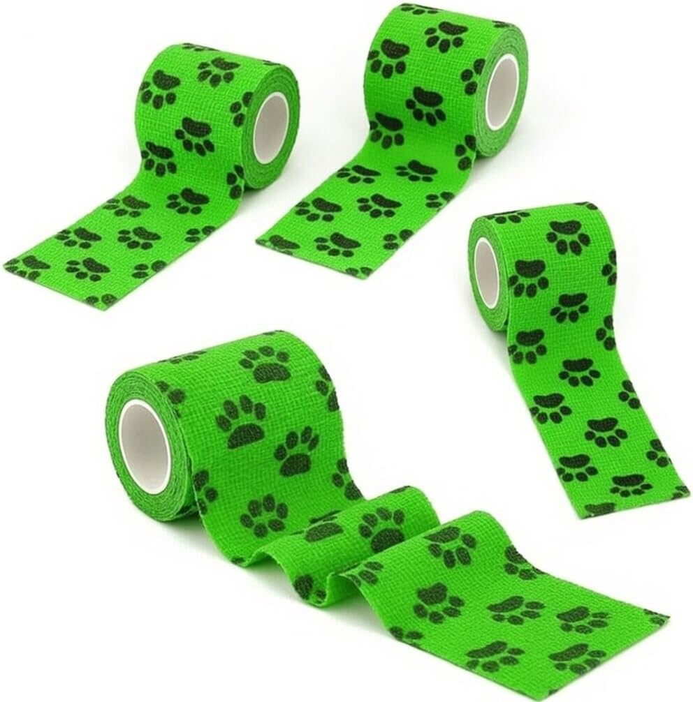 Alternative view of Octacare Su Geçirmez Kendinden Yapışkanlı Kedi ve Köpek Pati Bandajı, Yeşil, 5 cm x 4.5 metre, 4 Adet