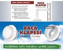 Alternative view of YAPI Filtreli Baca Klapesi - Aspiratör Davlumbaz Koku Önleyici - Bacadan Gelen Haşerelere Son