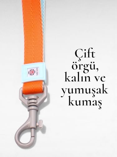 Alternative view of Genel Köpek Gezdirme Kayışı, Kırmızı/Pembe, Naylon, 150 cm, Ayarlanabilir, Büyük ve Orta Irk için Uygun, Toka Kapamalı