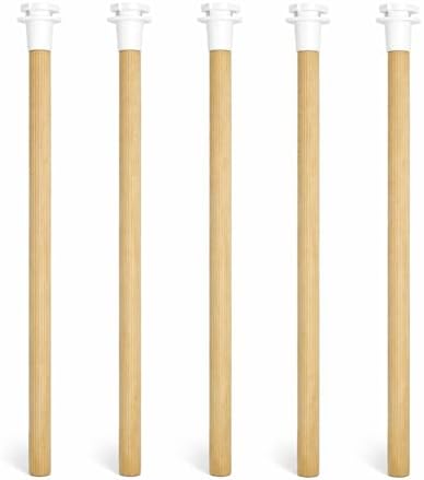 5'li Tırtıklı Ahşap Kuş Tüneği 25 cm