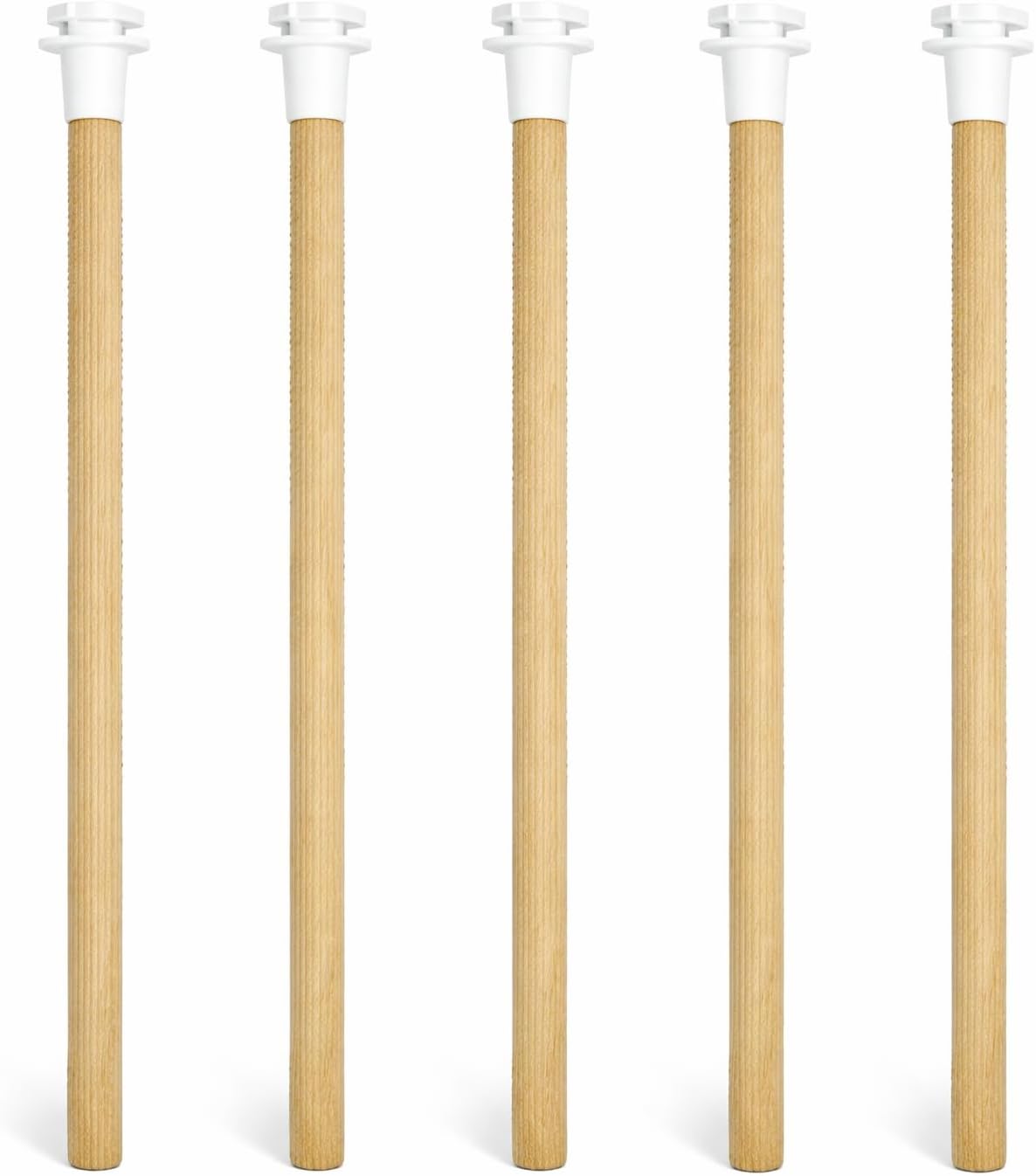 Alternative view of 5'li Tırtıklı Ahşap Kuş Tüneği 25 cm