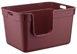 Tanos Yarı Açık Kedi Tuvaleti 54x40x32 - Bordo