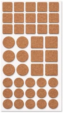Yapışkanlı Keçe Ped, 120mm x 240mm, Kahverengi, Kare, Koltuk Ayağı için, Çizilmeyi ve Gürültüyü Önler