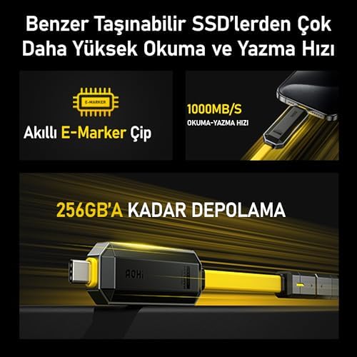 Alternative view of The Future Magflash 256GB 2si1 Arada 240W PD 3.1 Hızlı Şarj ve Veri Depolama&Aktarım Seti