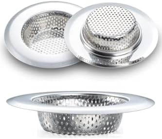Paslanmaz Çelik Lavabo Süzgeci, 11.5 cm, Büyük Boy, Evye Süzgeci, Amerikan Lavabo Süzgeci