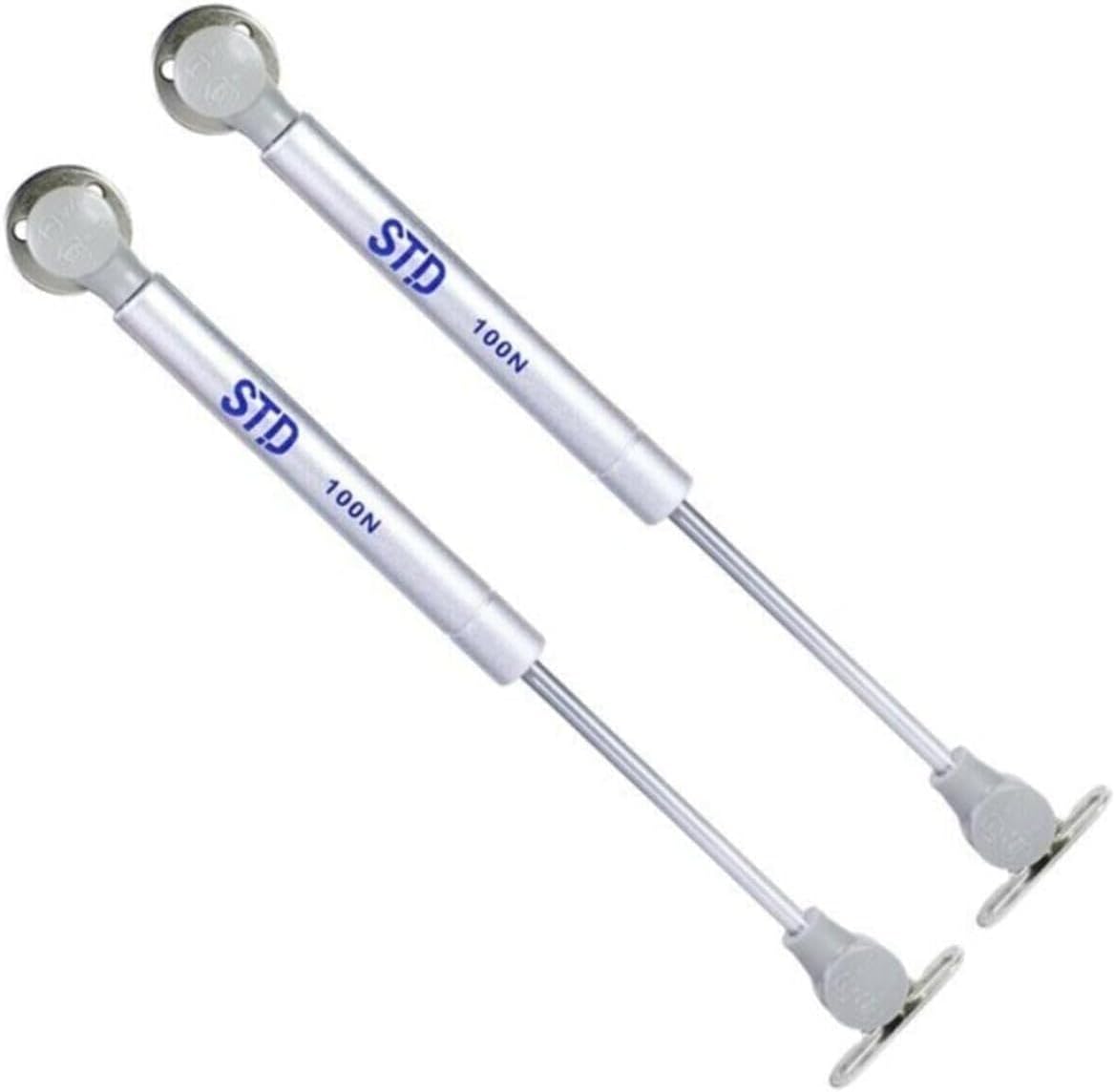 Genel Dolap Amortisörü Gazlı Piston, 100 Newton, Gri Renk, Mobilya Makasları, 2 Adet