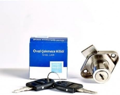 Genel STD Oval Çekmece Kilidi, Standart Boyut, Güvenli Kilit Sistemi