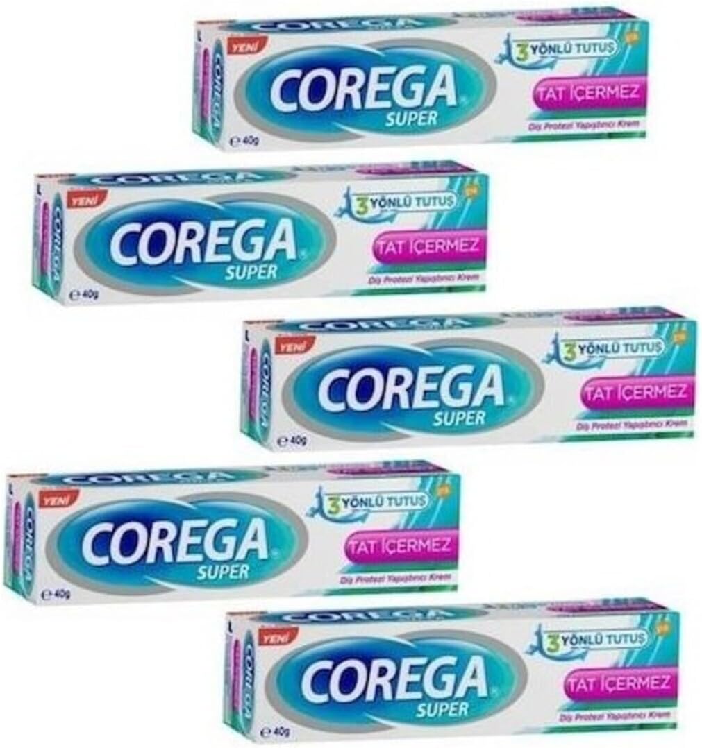 Alternative view of Corega Süper Diş Protezi Yapıştırıcı Tat Içermez Krem 40 Gr 5 Kutu