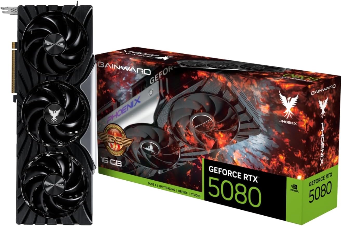 Alternative view of Gainward GeForce RTX 5080 Phoenix GS V1 16GB GDDR7 256Bit Gaming (Oyuncu) Ekran Kartı