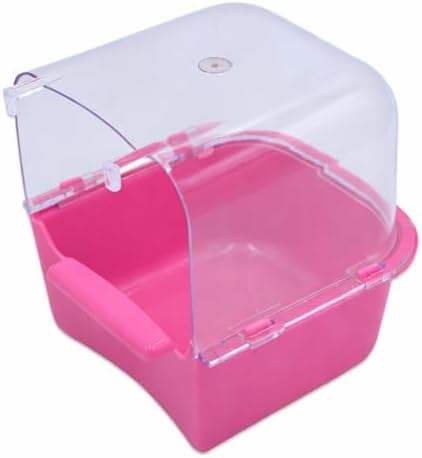 Muhabbet Kuşu Banyosu ‎14x13x9 cm (Pembe)