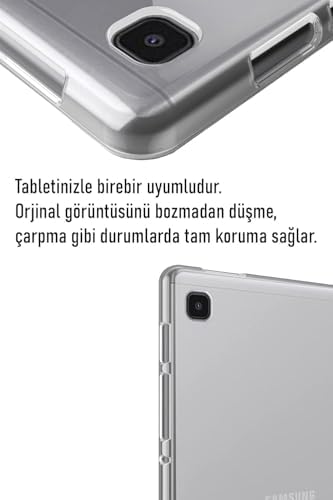 Galaxy Tab A9 Şeffaf Kılıf Silikon Tablet Kılıfı Ultra İnce Buzlu Şeffaf Kılıf (Tab A9)