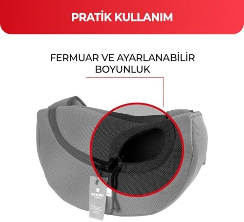 Alternative view of GOBYPET Kedi ve Küçük Irk Köpek İçin Yan Taşıma Çantası, Omuz Askılı Evcil Hayvan Taşıyıcı, Büzgülü ve Rahat Kullanım (Siyah)