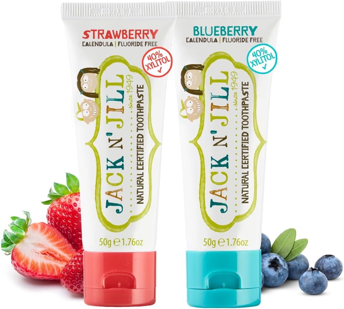 Alternative view of N Jill Doğal Sertifikalı Diş Macunu - Çilek & Yaban Mersini Aromalı 2’li Paket (2x50g)