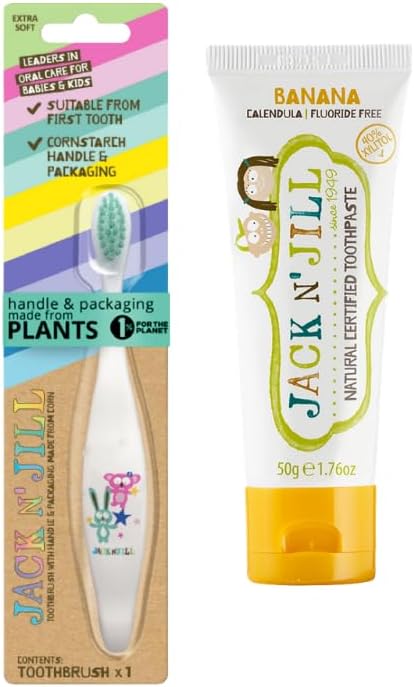 N' Jıll N Jill Doğal Diş Bakım Seti (&Koala Diş Fırçası + Muz Aromalı Diş Macunu 50G)