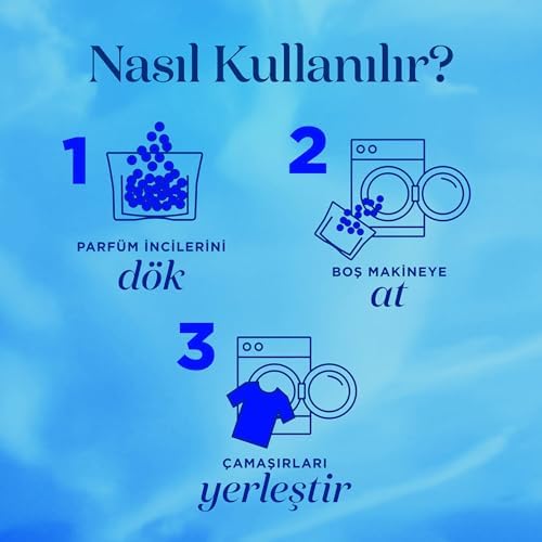 Yumoş Çamaşır Parfümü Mavi Şakayık 200 g + Yumoş Çamaşır Yumuşatıcısı Lilyum 1440 ml