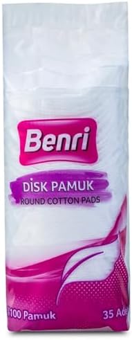Alternative view of Benri Disk Pamuk, Makyaj Temizleme, Yuvarlak, Yumuşak Dokulu,%100 Pamuk (35 Adet)