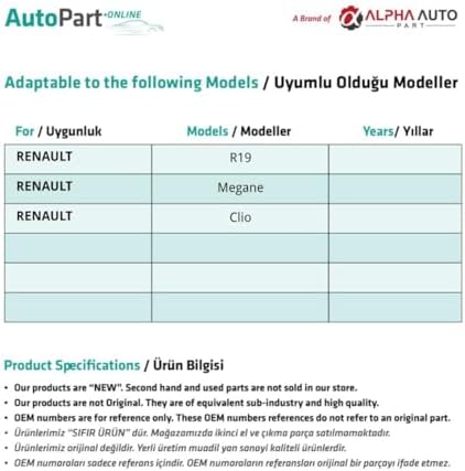 Alternative view of innovareauto Renault R19,Megane,Clio ile uyumlu Kolçak Somunu