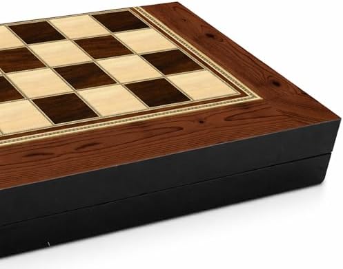 Alternative view of Star Tavla Platin Ceviz Büyük Boy 12 mm MDF Kasa, Parlak Selefon Kaplama, Çizilmeye Karşı Dirençli Coex Kaplama Mıknatıslı Kapama Şık ve Kaliteli Sağlam