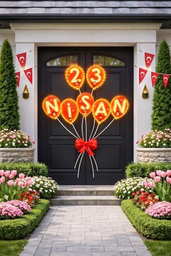 122 Parça 23 Nisan Dekoratif Süsü Flama Okul Süsü, Atatürklü Balon, Türk Bayrağı Pano Süsleri 2026