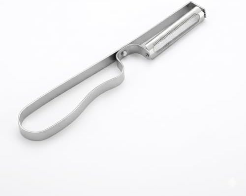 Paslanmaz Çelik Pratik Yan Soyacak - Keskin Sebze ve Meyve Soyucu, Patates, Salatalık, Havuç Soyma Aparatı - Ergonomik Metal Tasarım (18 cm)
