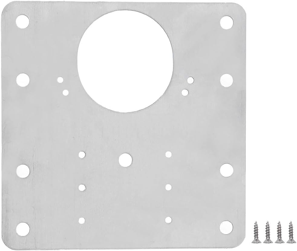 2 Adet Paslanmaz Çelik Menteşe Onarım Plakası, 9x9 cm, 0.8 mm Kalınlık, Dolap Kapıları İçin, 12 Vida Dahil
