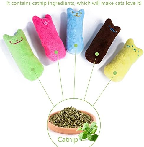 Catnip Kedi Oyuncağı Pembe – Sesli Peluş Kedi Oyuncak, Isırınca Ses Çıkaran Plush Cat Toy, Yumuşak Dayanıklı Mini Boy Kedi Oyuncağı, Kediler için Eğlenceli Oyuncak