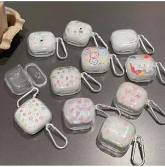 Galaxy Buds 4 Kılıf Transparan Kalp Pembe
