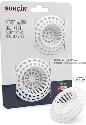 Alternative view of 2'li Küvet ve Lavabo Süzgeci Seti - Farklı Boylarda Tıkanıklık Önleyici Plastik Lavabo Filtresi