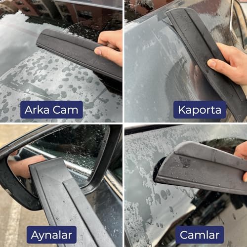 Alternative view of Premium Silikon Araç Su Çekici Çizmez - Su Lekesi Önleyici Araba Slikon Çekçek Cam Ve Kaporta Su Temizlik Sileceği - Hızlı Kurulama Aparatı - Esnek Gövdeli Araç, Cam ve Kaporta Sileceği