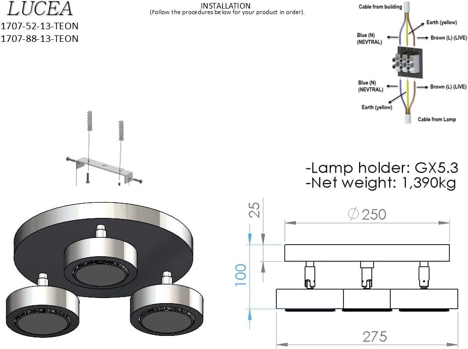 Alternative view of Zeon 3'lü Antik Lak Yuv. Plafonyer 3XGX5.3
