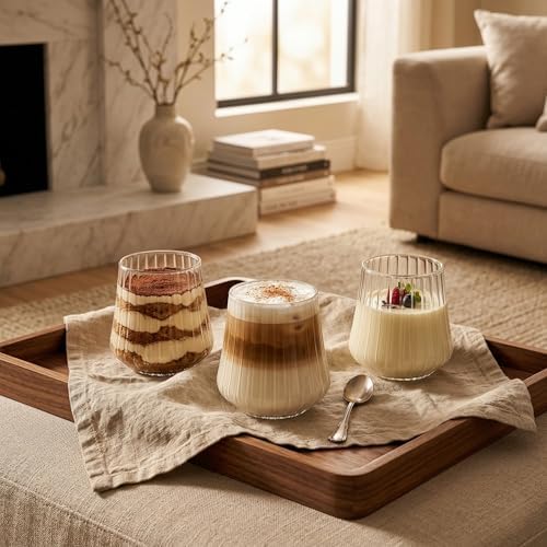 Alternative view of Cam Bardak, 300 Ml Geniş Kapasite, Dayanıklı Yapı, Şeklinde Tasarım, Bulaşık Makinesinde Yıkanabilir, Ev Ofis Restoran İçin Kullanıma Uygun Çay Kahve Espresso Sunum Bardağı