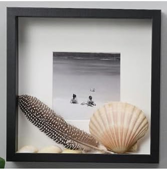 Alternative view of Sannahed 25x25 cm Siyah Derin Kutu Çerçeve, Ahşap Fotoğraf Resim Çerçevesi
