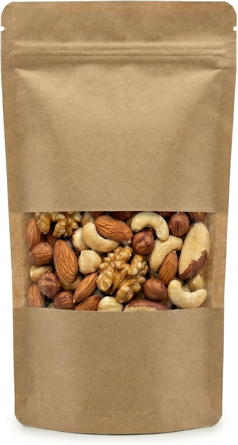 Alternative view of MELDORO Pencereli Doypack Kilitli Poşet (13x22,5 cm) - 50 Adet - Dik Duran Kilitli Torba, Orta Boy (yaklaşık 250 gr Malzeme için)