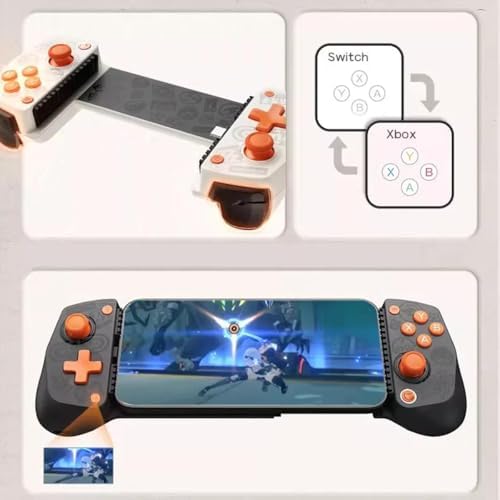 X5 Lite Zenless Zero ZZZ Siyah Mobile Game Controller ios,