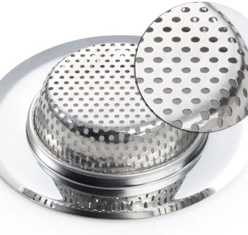 Alternative view of 7 cm Paslanmaz Çelik Lavabo Süzgeci - Küçük Boy Mutfak ve Banyo Eviye Gider Koruyucu, Tıkanma Önleyici Metal Süzgeç - Dar Giderler İçin İdeal Evye Filtresi (1 Adet)