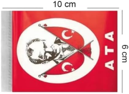23 Nisan Süsleri 23 Nisan Hediyeleri İpli Ay Yıldızlı Bayrak 50 li, 50'li mini i̇pli ata baskılı bayrak