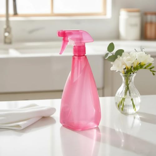 Sprey Şişesi 700 ml, Su Bulaşık Deterjanı, Tetikli Püskürtmeli Fısfıs Cam Temizleme (Mor)