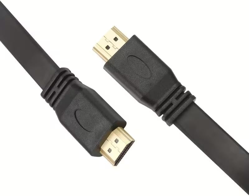 Yassı Flat Slim Hdmi Kablo Uyumlu 4k Full Hd 4k 60hz 2.0 Uyumlu 4K 60p çözünürlük uyumlu 18 Gbps veri aktarım hızı, ethernet kanallı 30 cm